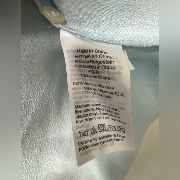 Jcrew Point Sur Short Sleeve Drapey Crepe Popover Blouse, NWT, Size Small - Picture 5 of 5